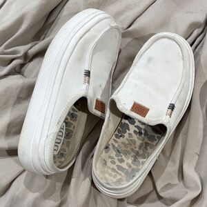 Hey Dude White Slip-On Shoes